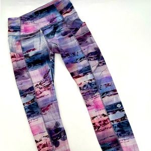 Lululemon colorful leggings size 6